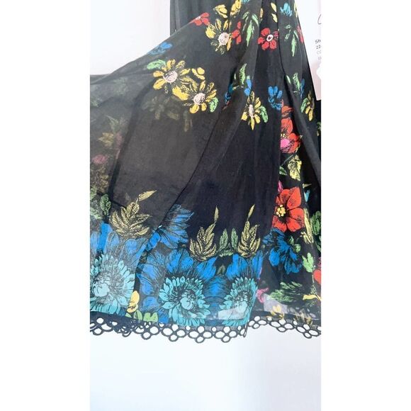 Charo Ruiz Short Dress Cania Garden Black Large - Picture 8 of 8